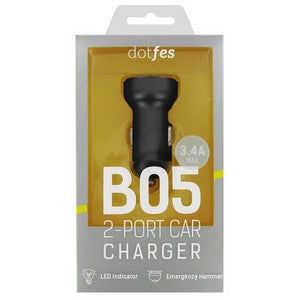 Dotfes B05 3.4A (2 Port) – Car Charger
